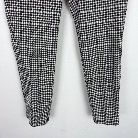 NWT Express Columnist Pants Plaid Ankle Black White Size 4 NEW - Picture 3 of 10